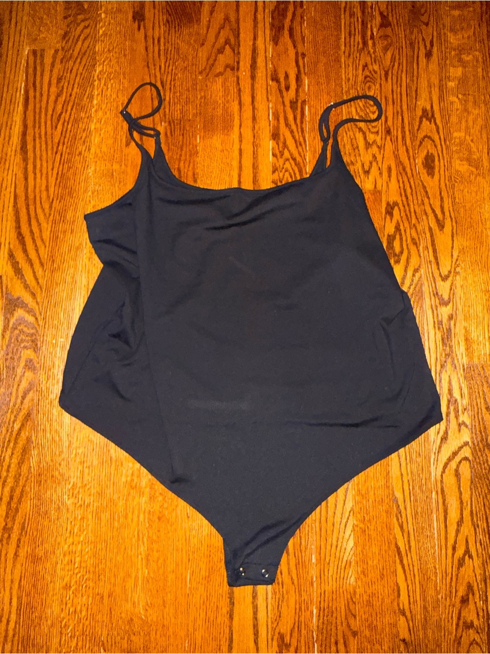 wild fable Black Spaghetti-Strap Bodysuit
